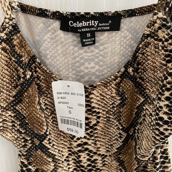 Mendocino Snakeskin Bodycon Dress - Picture 5 of 5